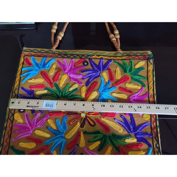 Hand sewn Oriental Handbag Tote‎ Carryall Bag - Picture 7 of 10